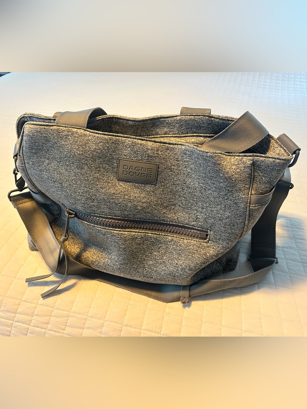 Dagne Dover Heather Gray Diaper Bag